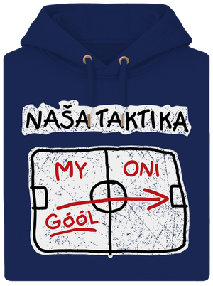 Naša taktika unisex mikina premium Navy