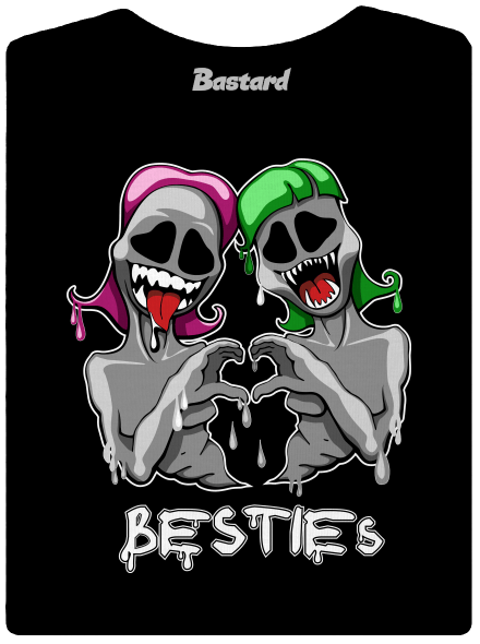 Besties dámske tričko Black