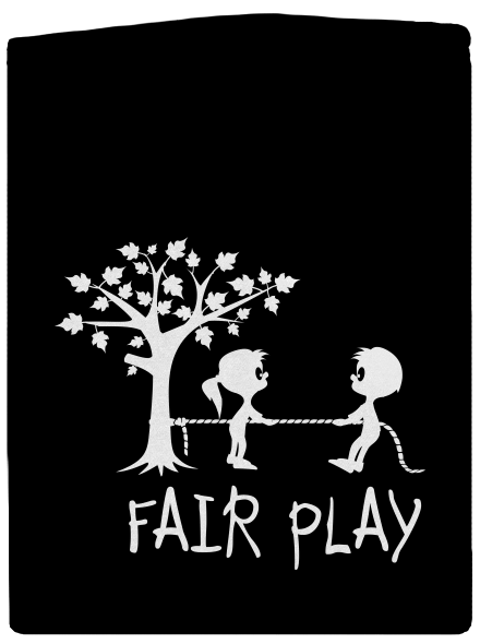 Fair play pánska mikina na zips Black