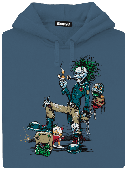 Evil Clown dámska mikina klokanka Denim