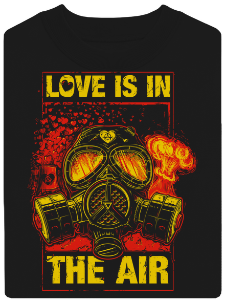 Love is in the Air unisex mikina bez kapucne Black