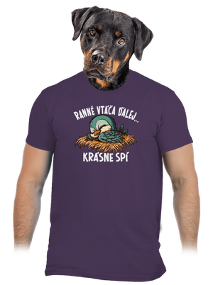 Ranné vtáča spí pánske tričko Urban Purple