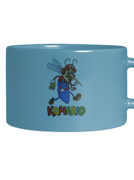 Komario hrnček makronka Blue Macaron