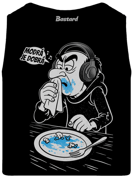 Modrá je dobrá pánske tielko Black