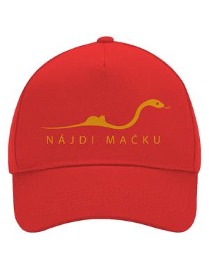 Nájdi mačku šiltovka baseballka Classic Red