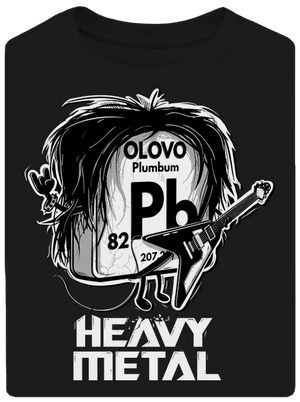 Heavy Metal unisex tričko oversized Black