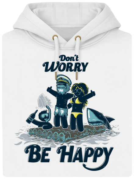 Don't worry unisex mikina premium Snowwhite
