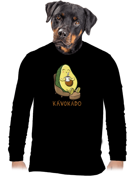 Kávokádo pánske dlhý rukáv Black