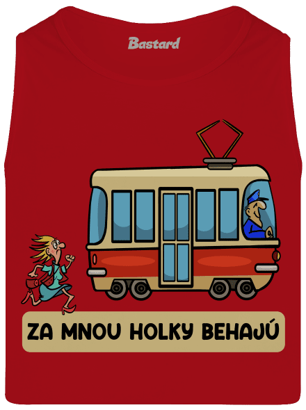 Za mnou baby behajú pánske tielko Red