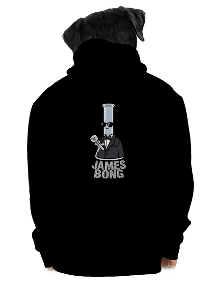 James Bong pánska mikina na zips Black