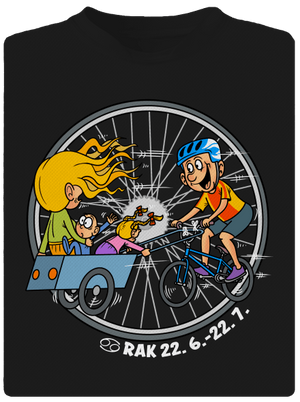 Cyklistický horoskop: Rak pánske športové tričko Black