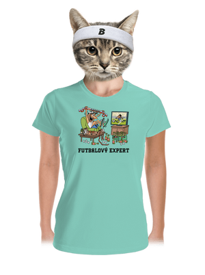 Futbalový expert dámske športové tričko Mint Mal