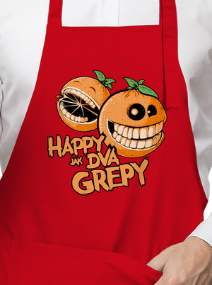 Happy grepy zástera Red