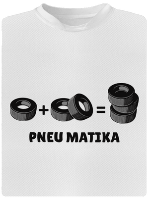 Pneu Matika pánske športové tričko White
