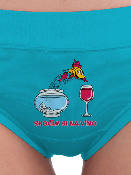 Skočím si na víno dámske nohavičky Turquoise
