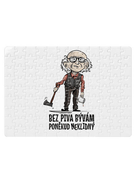 Neklidný bez piva puzzle White