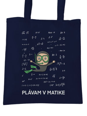 Plávam v matike taška French Navy