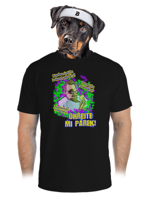 Ohřejte mi párek pánske športové tričko Black