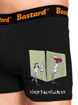 Vínový gentleman  boxerky Black