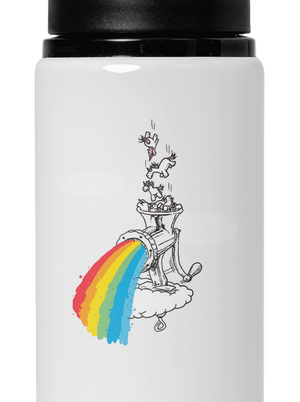 Ako vzniká dúha flaša na vodu White