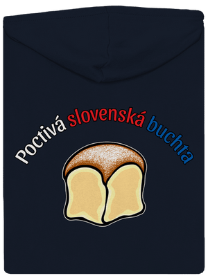 Poctivá buchta a klobása dámska mikina na zips Navy Mal