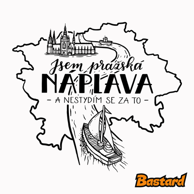 B12: Jsem náplava černý potisk