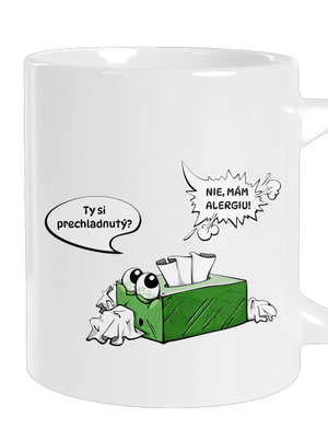 Mám alergiu veľký hrnček White