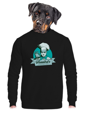 U Hannibala unisex mikina bez kapucne Black