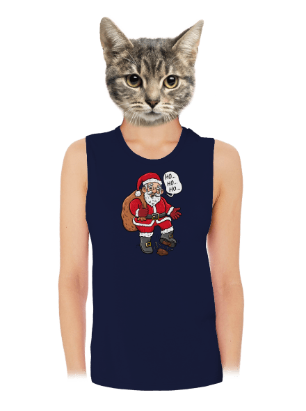 Ho ho ho  dámske tielko voľné Navy