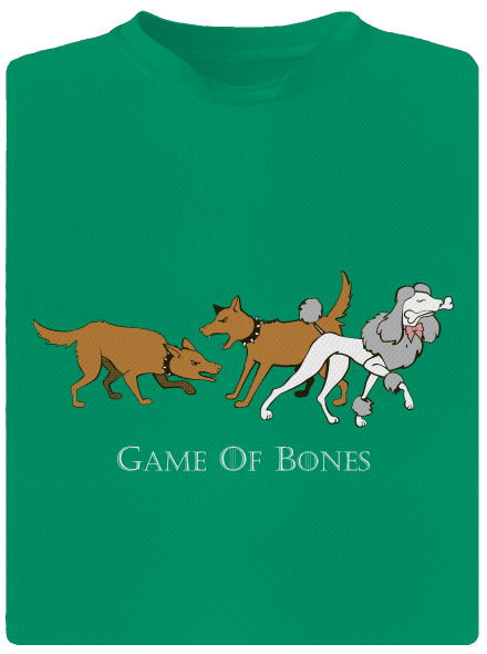 Game of Bones detské športové tričko Kelly Green Mal