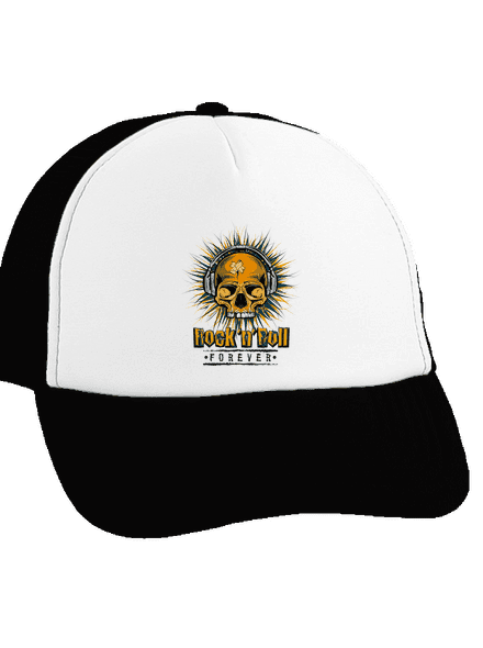 Rock'n'Roll forever šiltovka truckerka Black cap