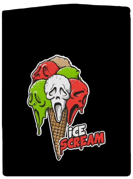 Ice Scream dámska mikina na zips Black