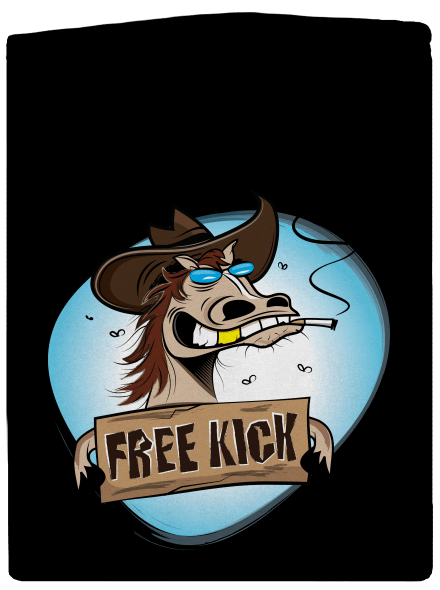 Free kick pánska mikina na zips Black