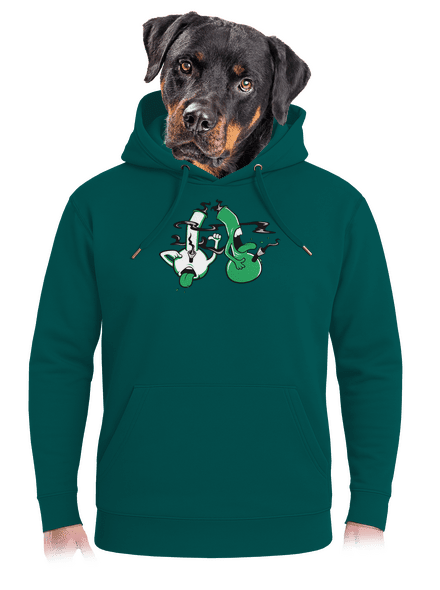 Bongo kašeľ unisex mikina premium Emerald Green