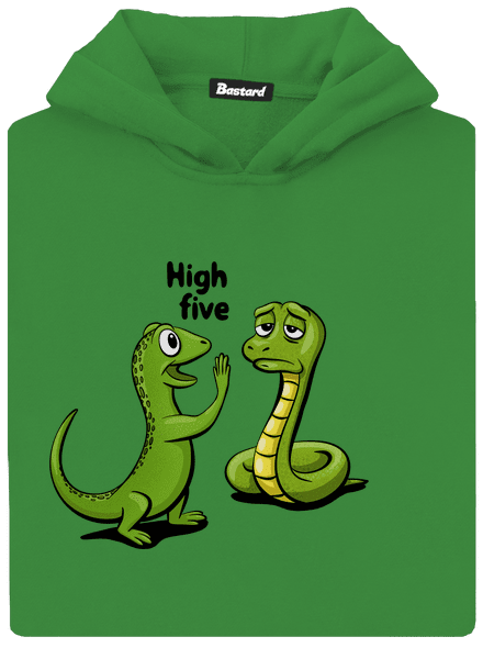 High Five detská mikina klokanka Kelly Green AWD