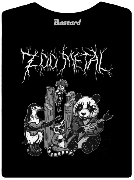 ZOO metal dámske tričko prémium Black