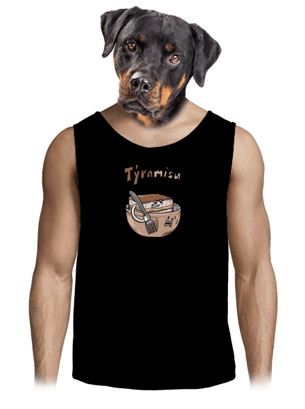 Týramisu pánske tielko Black