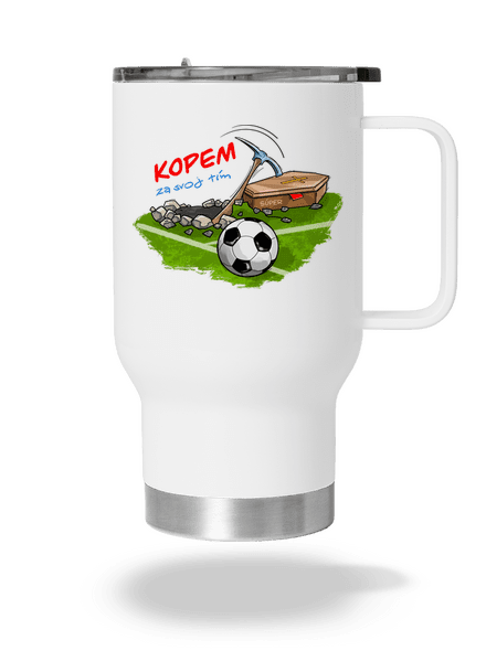 Kopem za svoj tím termohrnček White