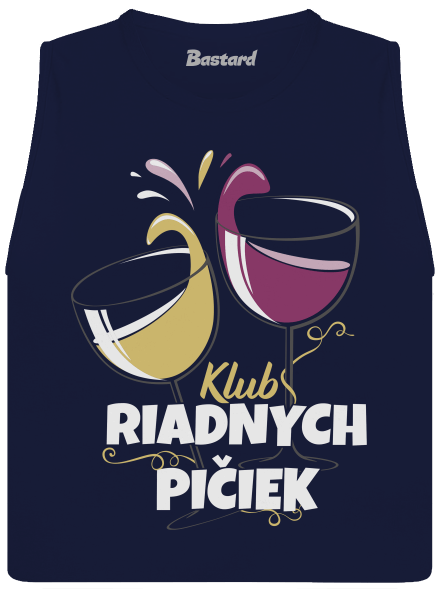 Klub riadnych pičiek dámske tielko voľné Navy