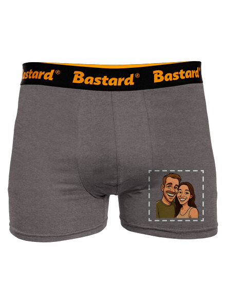 Karikatúra z vlastnej fotky boxerky Gray Melange