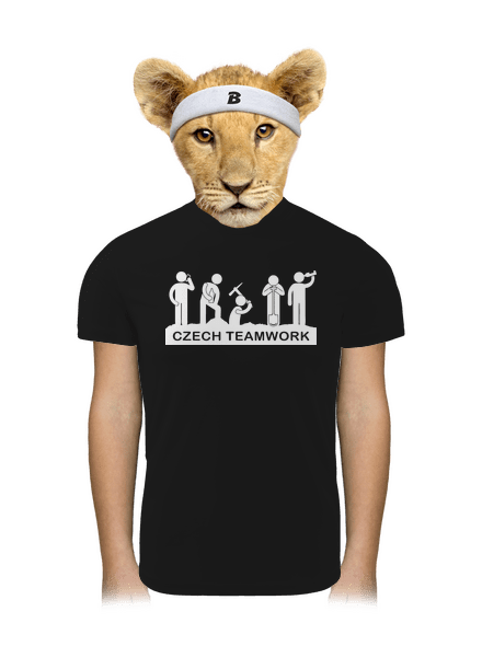 Czech Teamwork detské športové tričko Black