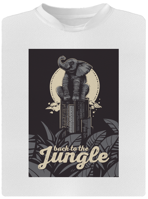 Back to the jungle pánske športové tričko White