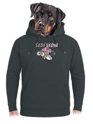 Šedí vedia - myš unisex mikina premium Charcoal