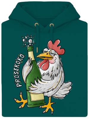 Prosekoko unisex mikina premium Emerald Green