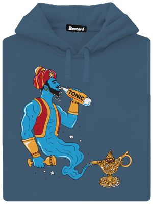 Gin a tonic dámska mikina klokanka Denim