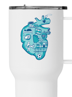 Srdce bije pre termohrnček White