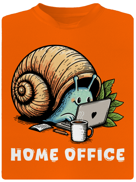 Slimákov home office pánske športové tričko Neon Orange
