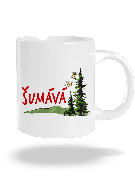 Šumává veľký hrnček White