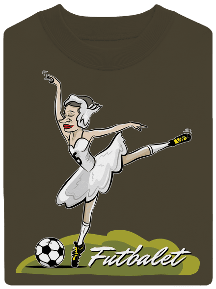 Futbalet unisex mikina bez kapucne Urban Khaki