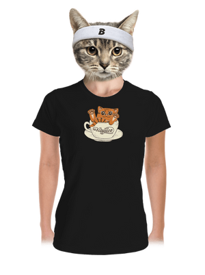 Kapučičíno dámske športové tričko Black